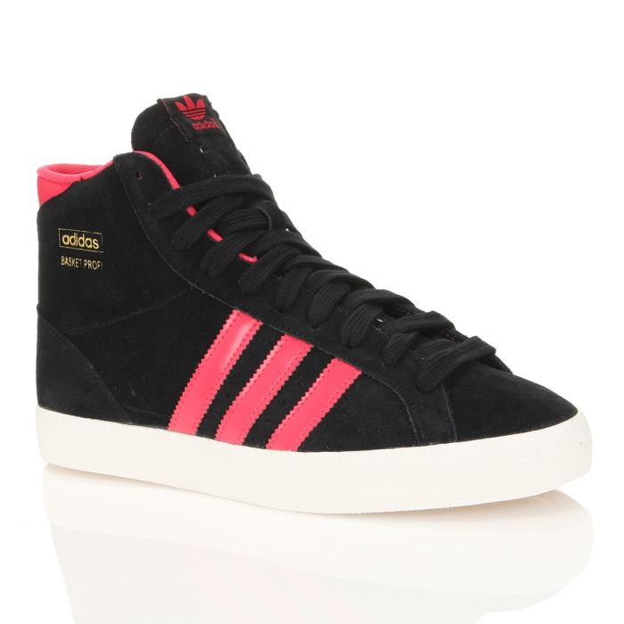 basket adidas femme noir et rose
