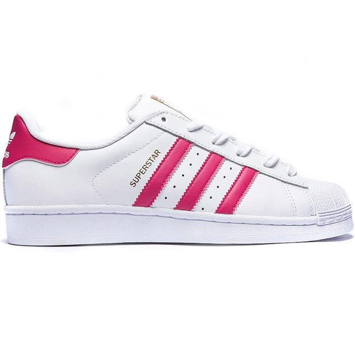 chaussures adidas femme superstar rose