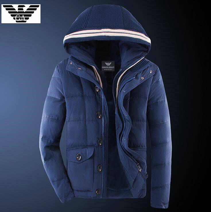 doudoune armani homme bleu