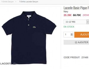 polo lacoste a 25 euros